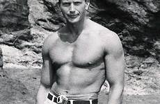 shirtless 50s vintage gay hunter tab actor muscular sexy 8x10 rare