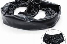 dildo underwear latex pants penis masturbation plug anal leather panties male chastity female faux belt women toy sex dildos