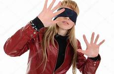 blindfold stock blindfolded little valeriy al girl depositphotos