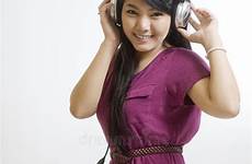 asian listening young music girl preview