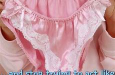 captions lingerie pink panties sissy wear wearing satin lace feminization dressing underwear beautiful mistress transgender these choose board would adult