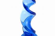 glass penis sex spiral female dildos spot blue crystal toys stimulator erotic women