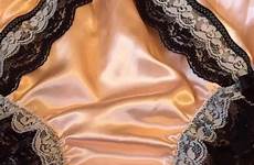 silky pale apricot satin knickers
