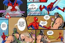 gay comics manga bane wrestling spiderman tumblr spider bara superhero vs