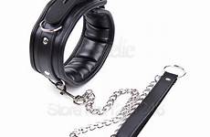 adult lockable slave collar chains bdsm belt bondage fetish erotic leather dog sex