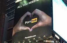 pornhub advertisement billboard launches foot square times