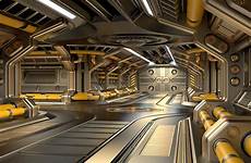 sci fi 3d modular corridor assets model mykola game artstation resources