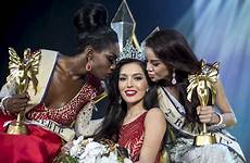 transgender pageant trixie maristela crowned pattaya filipina kisses wins violin