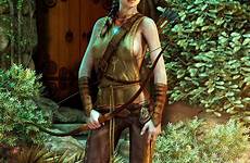 elf archer digital female fantasy 3d wood hot women ranger walter cgsociety dark choose board