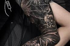 tattoo pierna forrest tatuaggi gambe perna thigh tatouage boredpanda effort kobey jambes jambe tatuagens masculinas tatuado coscia owls wolves perth