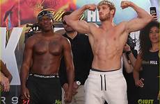 logan paul ksi fight weigh shirtless worth mayweather floyd youtuber rematch did higher biceps cheatsheet dazn haye xmy backed fighting