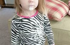 toddler tiny paint her baby mess sibling spilling blames girl two carpet living room