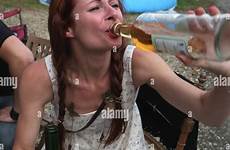 drunken abroad brits stock alamy