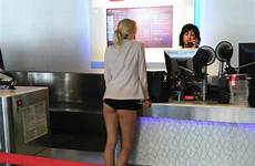 airport woman her flight reddit underwear just checks viral virgin check wearing checking america passenger she into airline without airlines