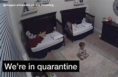 mom quarantine quarantines tiktok viral adorable caught foxnews kids discussion