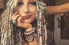 dreadlocks girls dreads dreadlock hair girl beads hippie hairstyles wrap boho instagram wear dread bohemian braids why blonde braid gypsy