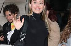 cyrus miley leather skirt london fashion outfits popsugar boots girl save choose board