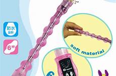 vibration anal beads function sex plug toys flexible triple intruder stimulation ultimate speed jelly vibrator butt av adult