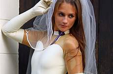 latex wedding dress rubber catsuit sexy bride latexcrazy fetish suit fashion gloves fever