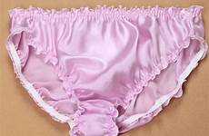 panties silk women briefs size plus ruffle underwear mulberry xxl pure xl solid quality