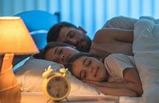family sleep parents getting sleeping bed benefits kids