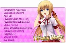 tiffany huniepop characters puzzle dating rpg profile wiki anime guide maye spoiler stats steam forum forums wikia heroines