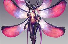 succubus insect alien character jeffchendesigns creature insectoid races demon dnd fae moth winged anthro emperors legion 3rd concepts