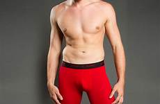 underwear men red long jockey front davey
