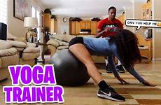 yoga trainer hot her forces cheat