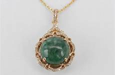 jade necklace diamond pendant gold jewelry 14k galaxygems contact shop genuine