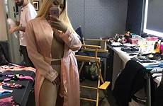 minaj nicki instagram lingerie sexy ass shesfreaky booty wearing her fans celebrities dressing gown fashion racy upload things silk simmons