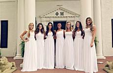 sorority phi mu initiation alabama sororities white fraternities spring dress sisters choose board greekrank delta