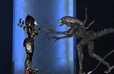 alien predator kiss