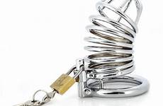cock lock penis cage ring sleeve steel male chastity lockable device stainless belt men cockring sex toys