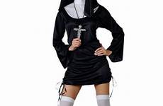 nun naughty costume dress sexy mini skirt fancy ladies nuns adult hen religion party women bn sf costumes high outfit