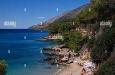 beach croatia nudist brac bol alamy island