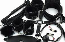 bondage whip sex rope toys bdsm set handcuffs sexy leather lingerie blindfold 10pcs gag cuffs couples plush dbsm adult hand
