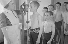 school nurse medical boys inspection vintage baldock tottenham during council county nursing assessment nurses 1944 harvey evacuee john days
