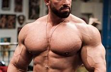 bodybuilder pecs hunks chest guys bodybuilders gym homem mustache ebert matthew estilos
