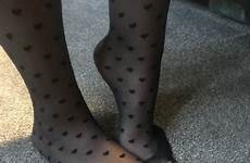 nylons stockings reinforced hosiery polka toes