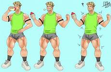 muscle growth deviantart commission reverse part comics bara
