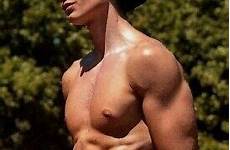 shirtless male jock beefcake frat guy handsome muscular 4x6 athletic