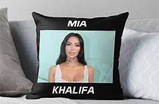 khalifa mia redbubble features throw parody pillow