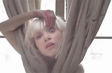 sia down chandelier herself extraordinary publicity stunt let has covering face mag appeared bag paper she cover her
