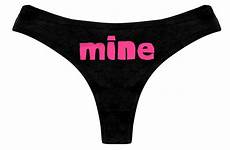 thong slutty mine panties funny sexy panty bachelorette naughty lingerie womens gift party
