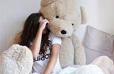teddy bear girl bears giant cute instagram tumblr visit guardado desde