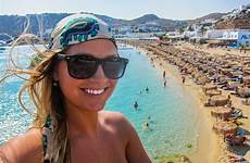 beach mykonos greece party psarou beaches abroad guide blonde greek island islands theblondeabroad girl beautiful spot travel traveling italy time