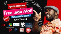 How to Get Free Edu Mail in 2024 | Azure panel | GitHub Student Developer Pack | Free .Edu mail