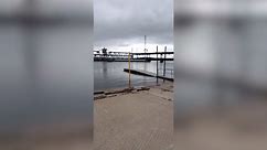 Large barge crashes into Fort Madison Bridge in Iowa, then sinks