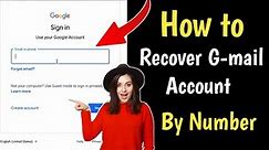 How to Recover Google Account - Gmail Account Recovery | Find My Account Google ! TrickerAmit